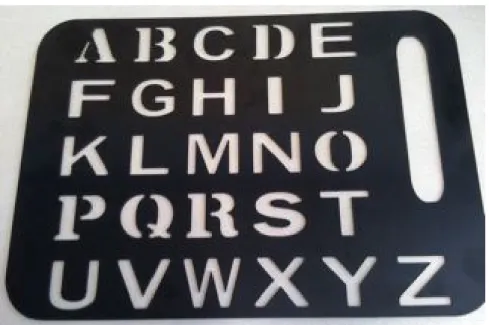 Figure 2-2: Letterboards have been widely produced with physical and virtual versions to allow paralyzed patients communicate their own thoughts.