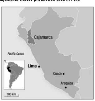 Figure 3 Cajamarca cheese production area in Peru