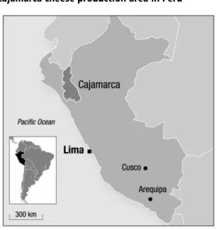 Figure 3 Cajamarca cheese production area in Peru