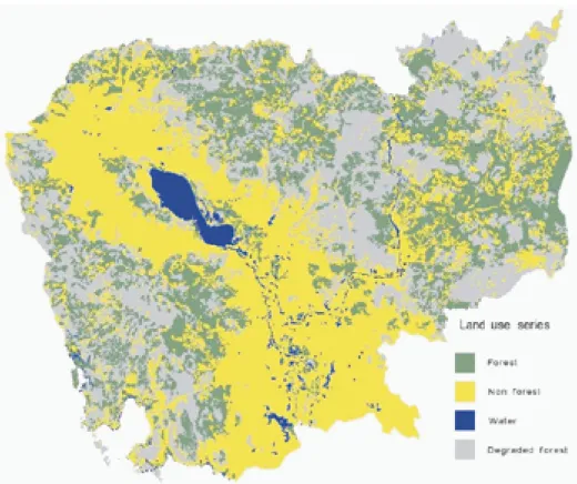 Figure 3: Forest cover and degraded forest areas