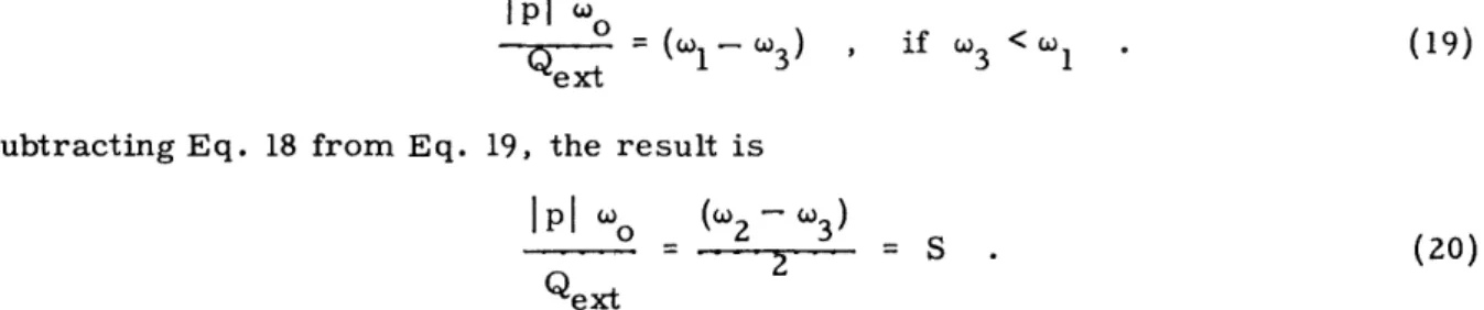 Figure  18  shows  the  predicted  amplitude  response  for  sinusoidal  modulation  using the  above  calculated  value  of  S  in  the  linear  approximation  of  Eq