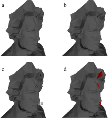 Fig. 12. One example of attacks detection for 3D models using our scheme.