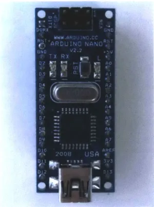 Figure  3.1:  Front  View  of the  Arduino  Nano.