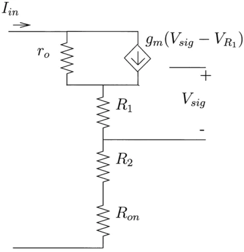 Figure  3-7:  Small  signal  model  for  JFET Mixer
