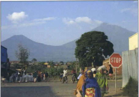 Figure 3:  Gahinga and Muhabura Volcanoes (Picture by  Author)