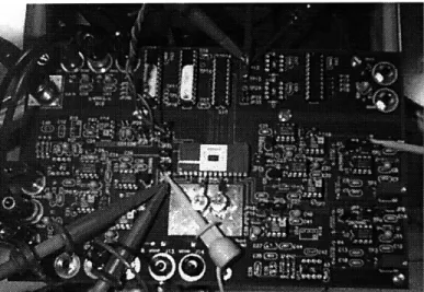 Figure  1-3:  Analog  test  board  with  prototype  chip