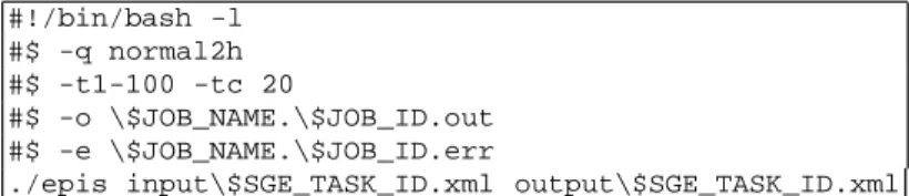 Fig. 4 Extract of xml input file needed for sworm simulation