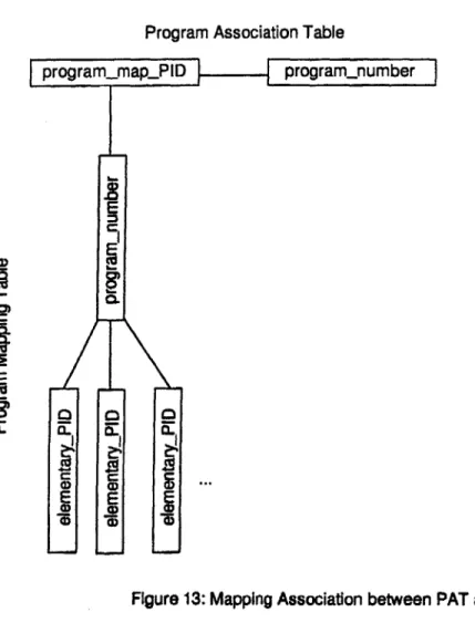 Figure 13: Mapping Association  between  PAT  and  PMT
