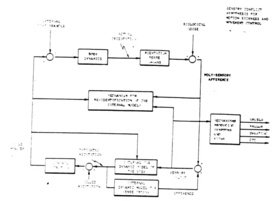 Figure  2.7:  Sensory-motor  conflict  model  (from Oman,1982).