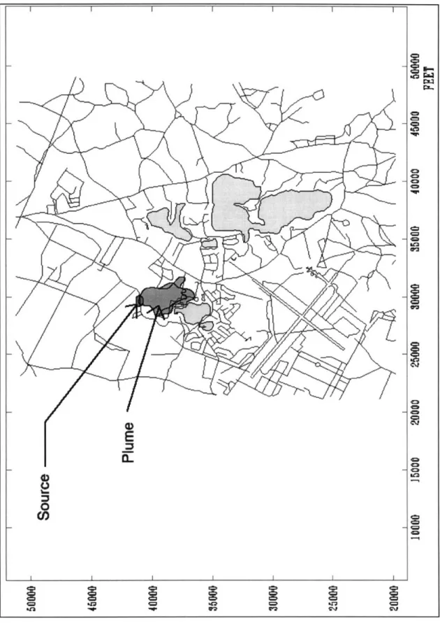 Figure 3-1-  Area  Map:  Plume Location and  Extent of Contamination