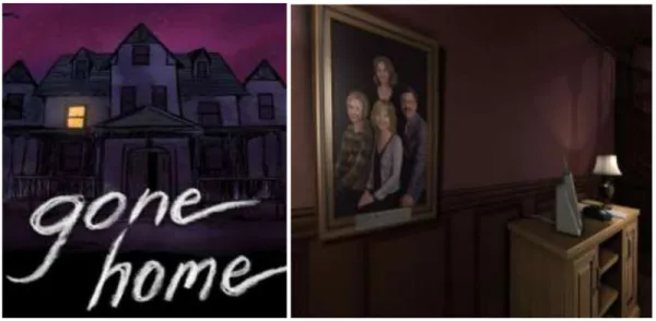 Figure 6. Gone Home logo, simulating the appearance of handwriting;  