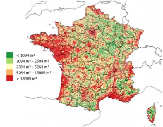 Figure 2 – Evolution de la construction de 1990 à 2015