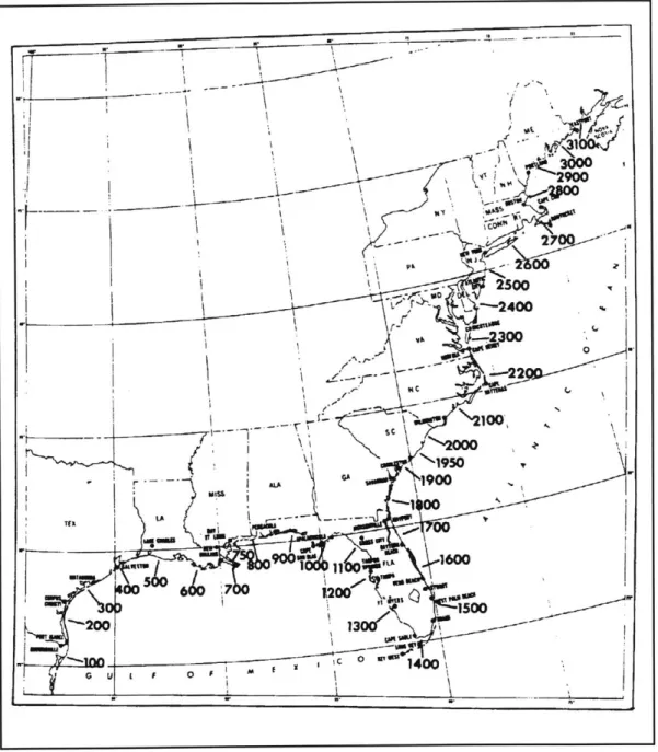 Figure 4.1  East Coast Milepost  Map