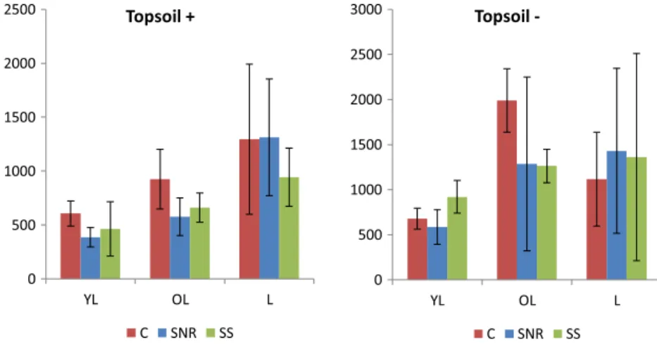 Fig. 8 Mortality (% from initial population) for Grevillea exul (C = control, SNR = Stage Nutrient Release, SS = sewage sludge)