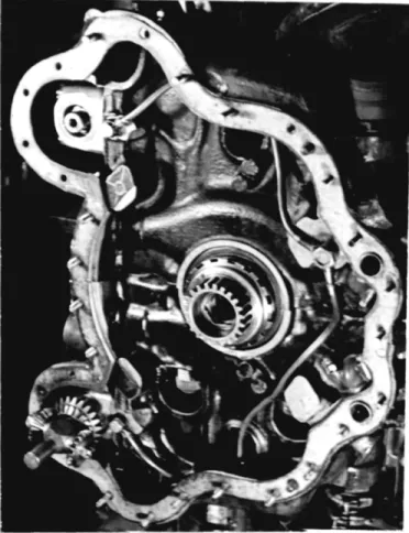 Fig.  7:  Front  view  of  timing  gear  case