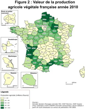 Figure 3 : Valeur du service de pollinisation année 2010