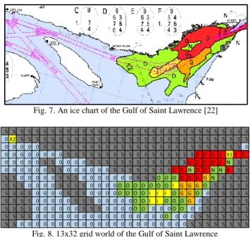 Fig. 9. The optimal route of PC3 in the Gulf of Saint Lawrence 