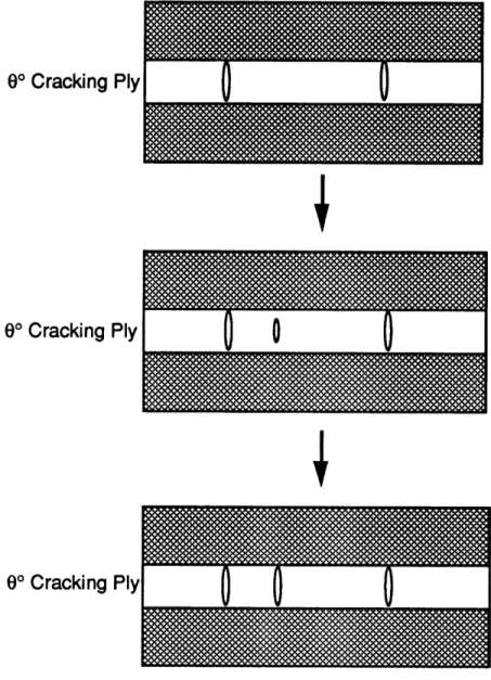 Figure  4.1  Crack  formation  in  an  arbitrary ply.