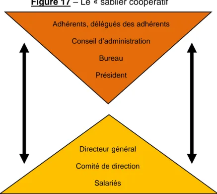 Figure 17 – Le « sablier coopératif  
