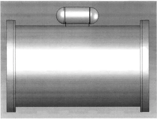 Figure  1-10:  Implodable  volume  and  host  configuration  for  at-sea test.