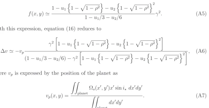Figure 6 shows an example of a configuration during an ingress or an egress. We define the radius of the planet as R p 