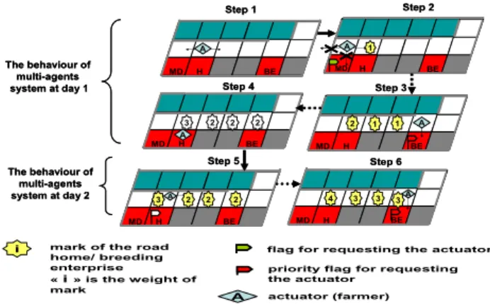 Figure 3.  Construction of a mark trail. 