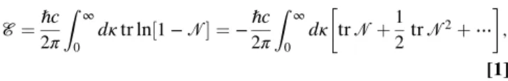 Fig. 1. Ingredients in the scattering theory approach to EM Casimir forces. See the text for further discussion.
