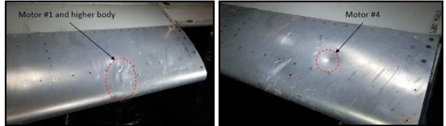 Figure 30: Post-test pictures of the slat (Wing, Test #1) 