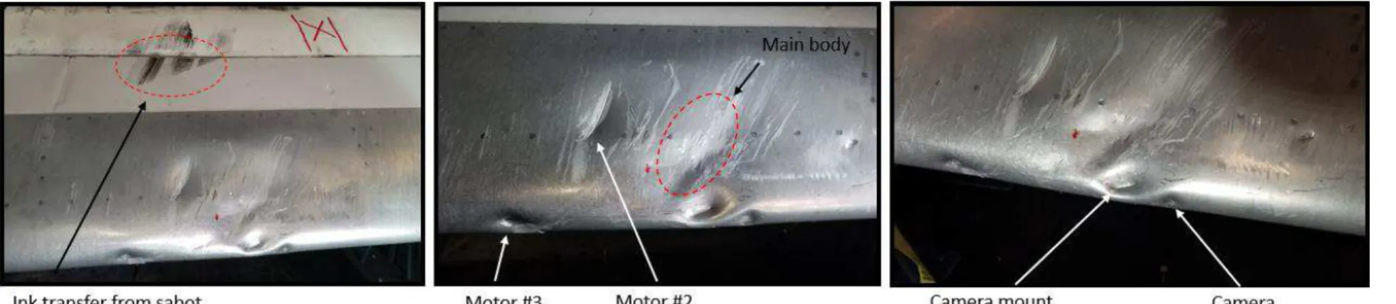 Figure 33: Post-test pictures of the slat (Wing, Test #2) 