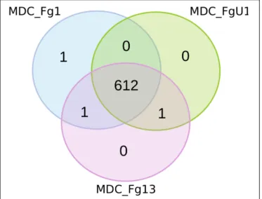 FIGURE 6 | Number of F. graminearum proteins significantly impacted by the different effects in the two-way ANOVA