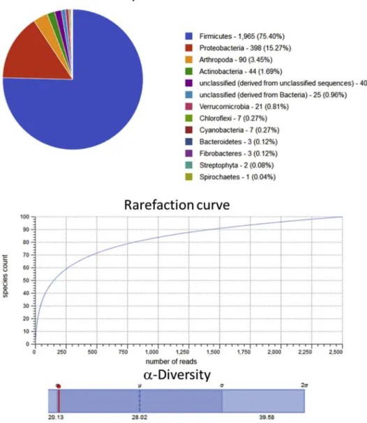 Fig. 5. Thermal-acidic pretreatment assay microbiological diversity.