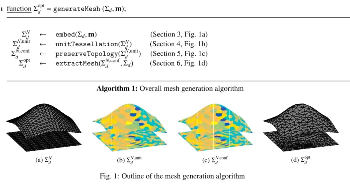Fig. 1: Outline of the mesh generation algorithm