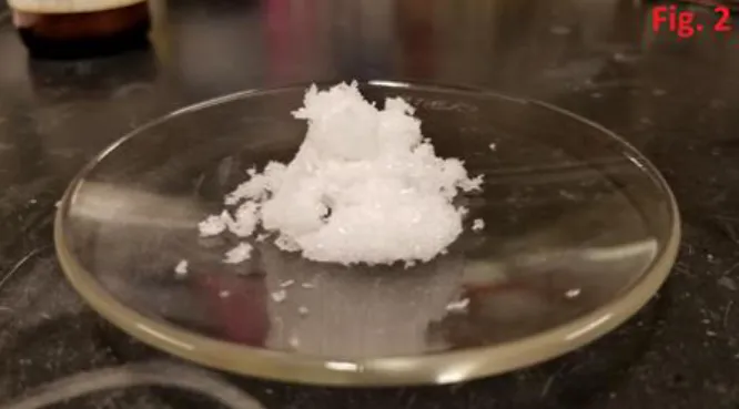 Figure  2.  Recrystallized  phosphetane  oxide  1.  Crystals  are  thick  needles  and tend to clump together during the recrystallization