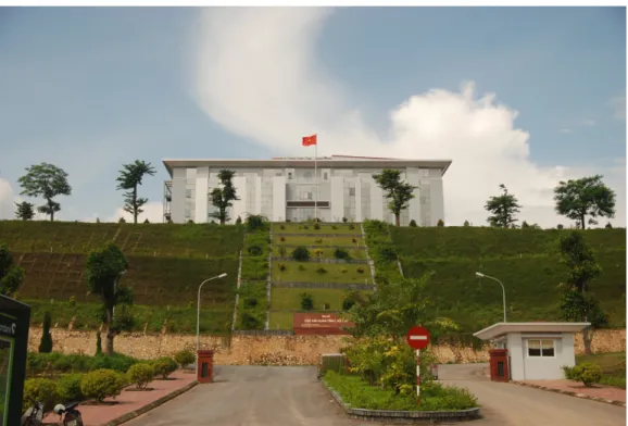 Figure 5 The new administrative ward in Lao Cai city: an example of  ostentatious urbanism symbolizing the State’s ideology and aspirations