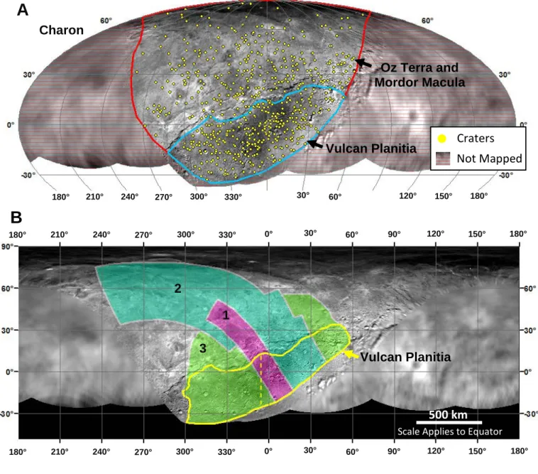 Fig. S2: Mapped regions on Charon. 