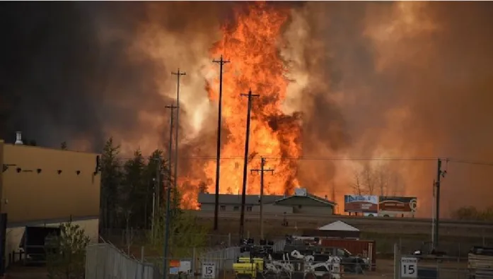 Figure 5 – Incendie de forêt de Fort McMurray en Alberta, 2016 (Terry Reith, SRC) 