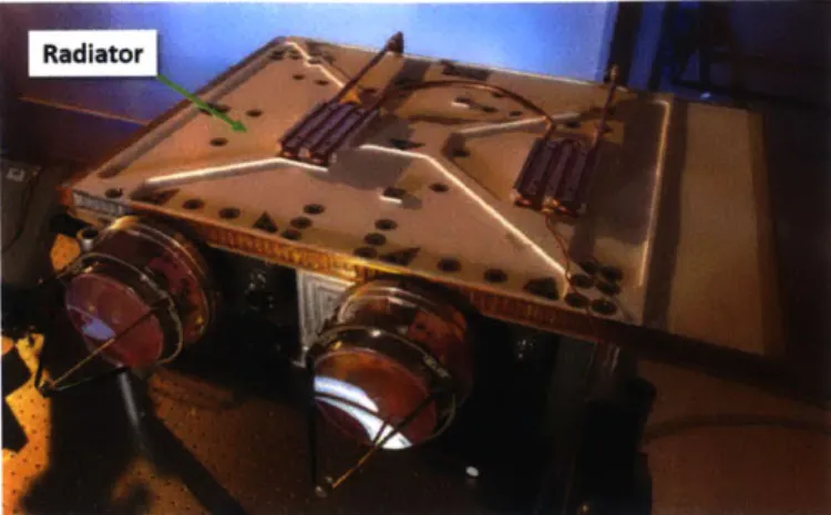 Figure  1-3:  Integrated  laser transmitter  instrument  radiator  on the  CALIPSO satellite [2]