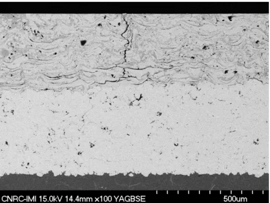 Figure 8: Microstructure of a Duplex SA-Coated Sample after Dynamometer Testing (#22)