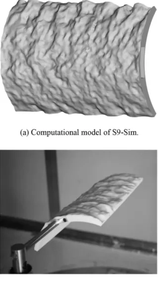 Fig. 3. Ice shell S9-Sim with simulated surface texture.