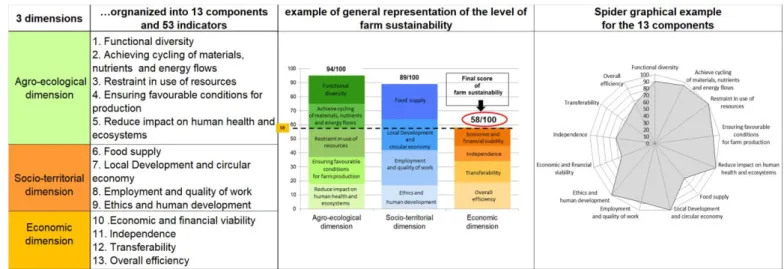 Figure 3 : First grid assessment based on three sustainability dimensions  