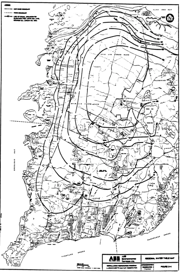 Figure  2-4:  Regional  Water  Table  Map