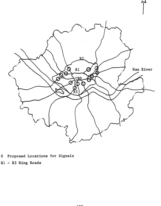 Figure V  - 2  Proposed Locations  for  13  Transit  Priority  Signals