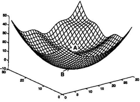 Figure 3-3  Local  vs.  Global  Optimal Point s 6