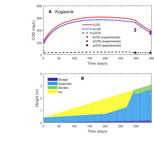 Figure 4. Model validation results showing a comparison of model outputs with experimental 557 