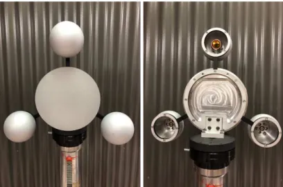 Fig. 6. Different views of the Bal-tec plate-sphere artifact presented at the annual meeting of the ASPE in 2017