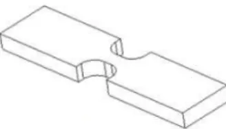 Fig. 12. Shot peened coupon for edge crack sensitivity test.
