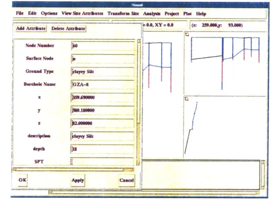 Figure 2.4: Edit menu that allows user to interact with the input data.
