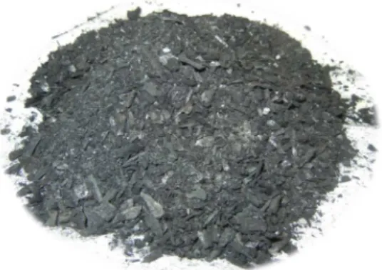 Fig.  7.  Biochar  produced  from  gasification  (National  Research  Council  Canada  - Ottawa  gasification unit).
