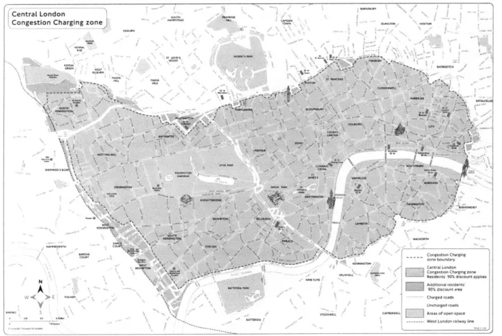 Figure 3-1  - Central London  Congestion  Charging Zone
