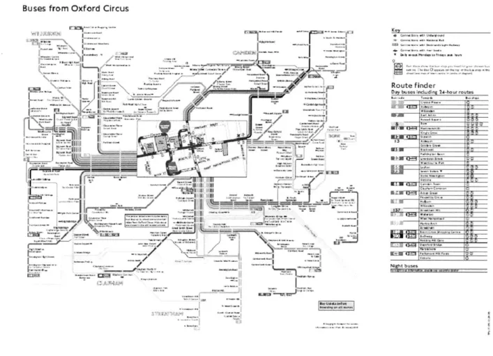 Figure  3-2 - Oxford  Circus  Bus  Routes